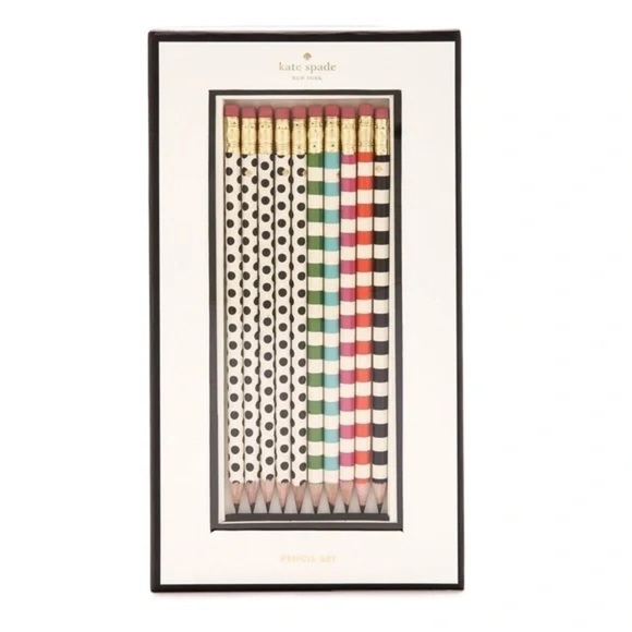 KATE SPADE • Dot The I’s Pencil Set Stationery School Art Crafts - Picture 7 of 7